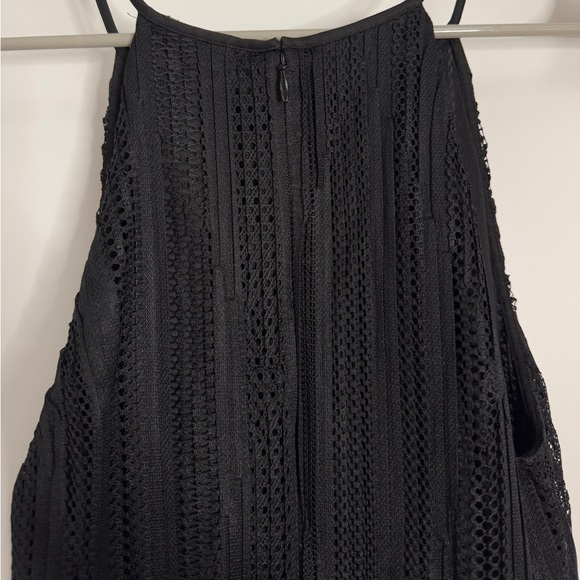 Theory Black Pleated Mesh Midi Dress NWT Size 2 | Elegant Evening Cocktail Dress - Picture 7 of 8